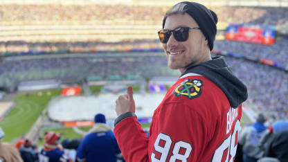 guy in bedard jersey at stadium series