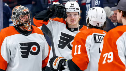 Samuel Ersson, Philadelphia Flyers nollade Winnipeg Jets