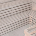 White Stained Sauna Room 