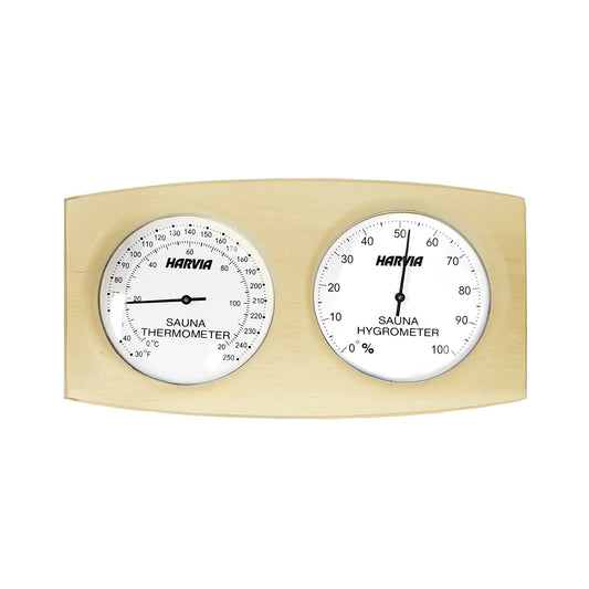 Harvia Pine Sauna Thermometer/Hygrometer