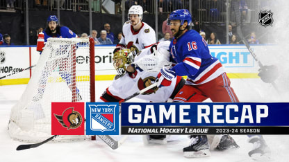 Ottawa Senators New York Rangers game recap April 15