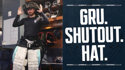 Philipp Grubauer earns the Davy Jones hat